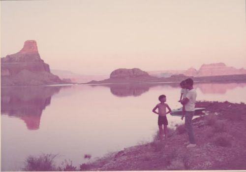Lake Powell, 1972. I do have a mom; she's our photographer.